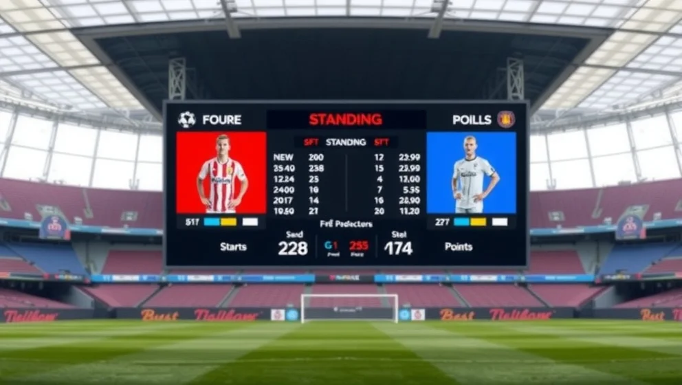 Arsenal FC mot Chelsea FC poängställning