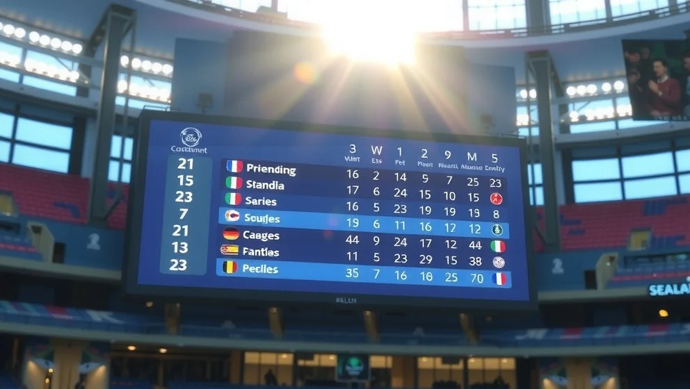 Bundesliga poängställning i realtid