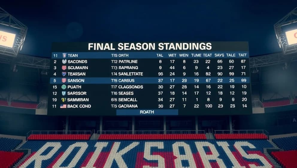 Poängställning i Crystal Palace när säsongen slutar
