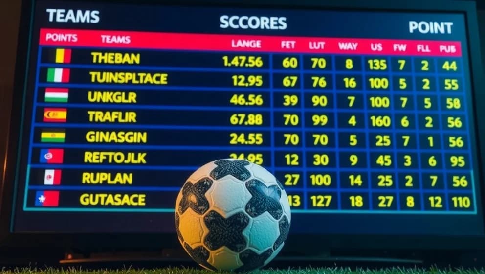 Poängställning i division 2 fotboll herrar