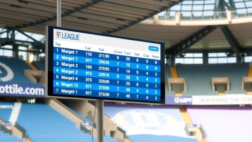Poängställning i Málaga CF just nu