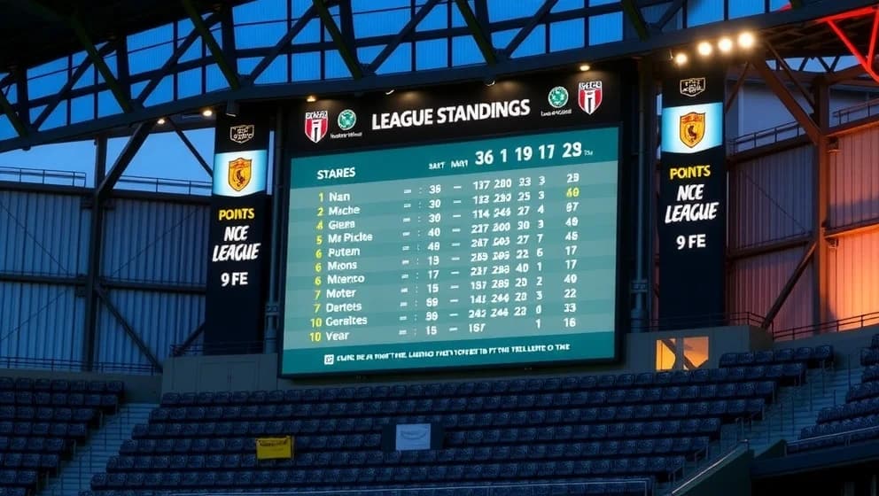 Poängställningen i Celta Vigo nu